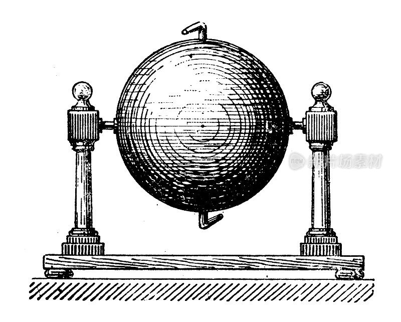 古董插图:aeolipile, aeolipile, eolipile，英雄的引擎